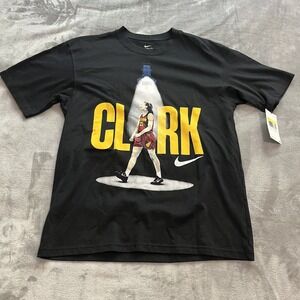 Indiana Fever Shirt Mens Small Black‎ Clark 22 NCAA Basketball Nike Tee New